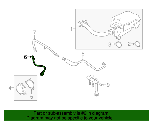 20172020 Ford Vacuum Hose HC3Z9C493L XportAuto