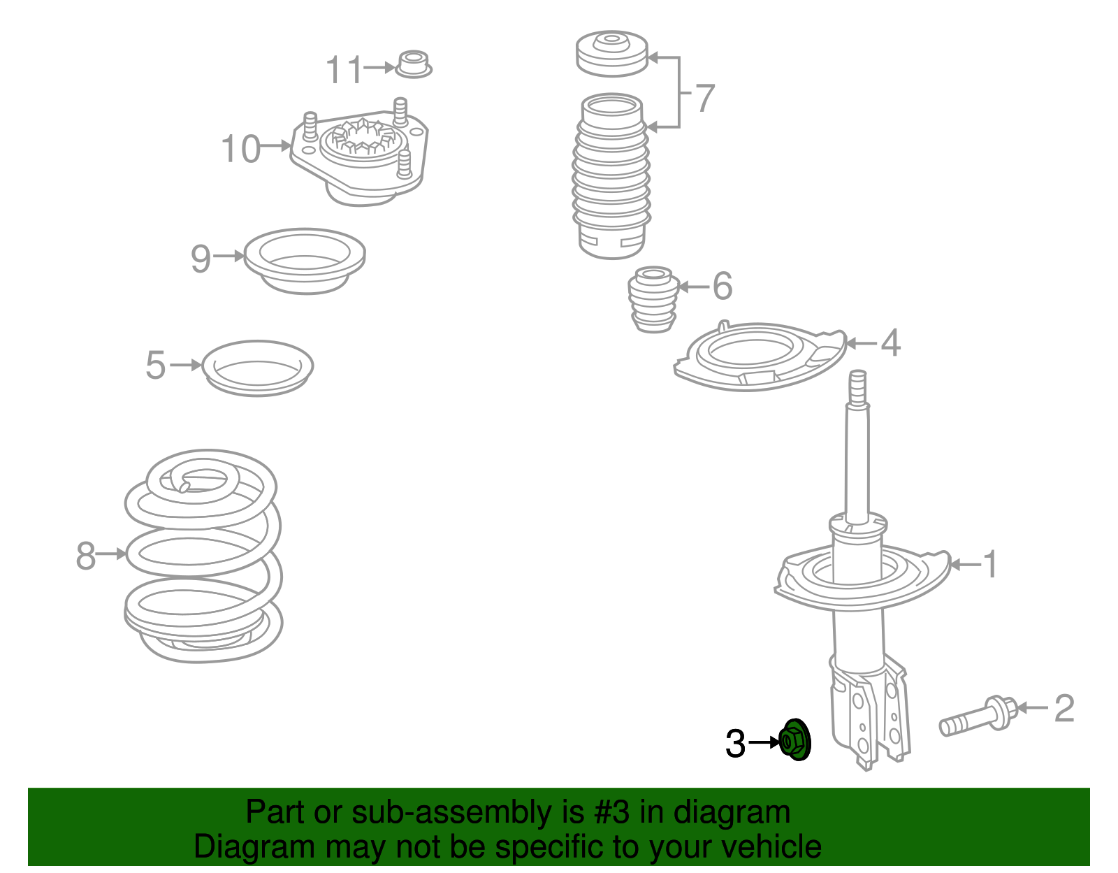 Multi-Purpose Nut - GM (11516383)