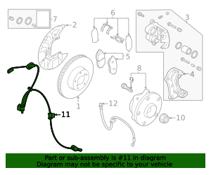 2020-2023 Subaru Outback ABS Wheel Speed Sensor 27540AN03A TascaParts