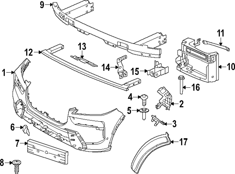 51139854025 - 2023-2025 BMW X7 License Bracket (51-13-9-854
