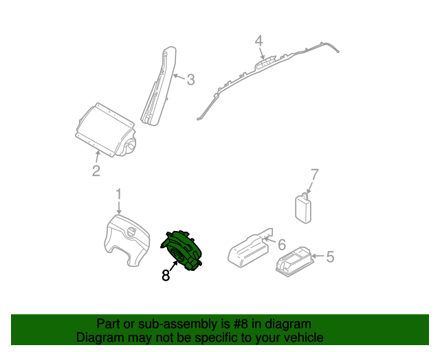 31313084 Clock Spring 20052014 Volvo XC90 Volvo Swag