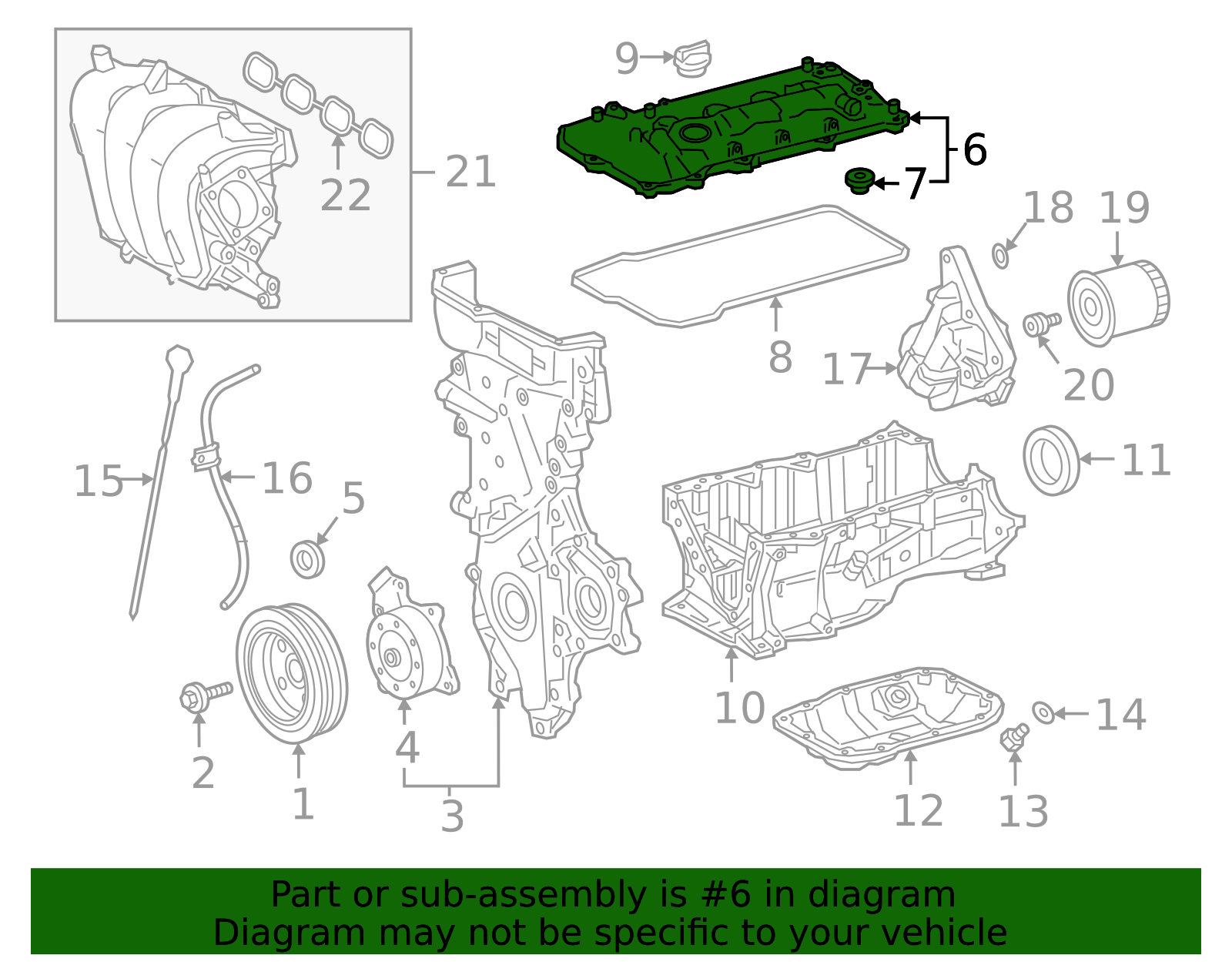 Valve Cover - Toyota (11201-0T130)