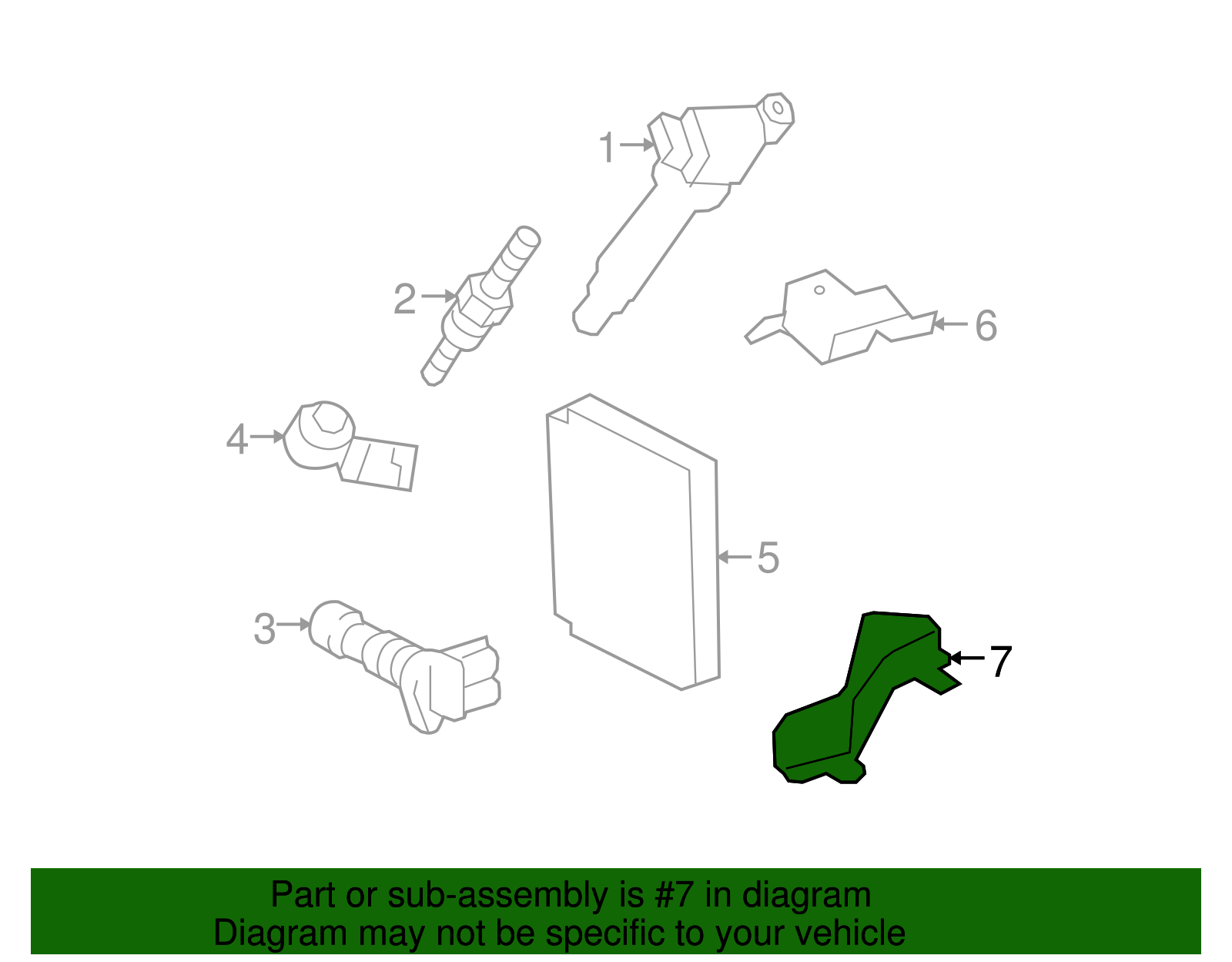 ECM Lower Bracket - Toyota (89668-48070)