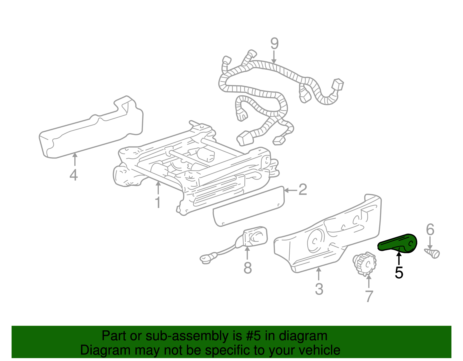 Recline Handle - GM (88899511)