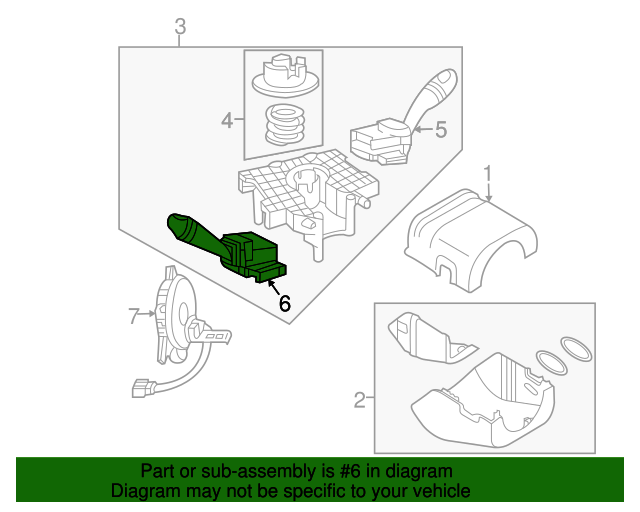 GENUINE Turn Signal & Headlight Switch 1999-2002 Daewoo Lanos OEM 9624 GENUINE Turn Signal & Headlight Switch 1999-2002 Daewoo Lanos OEM 9624