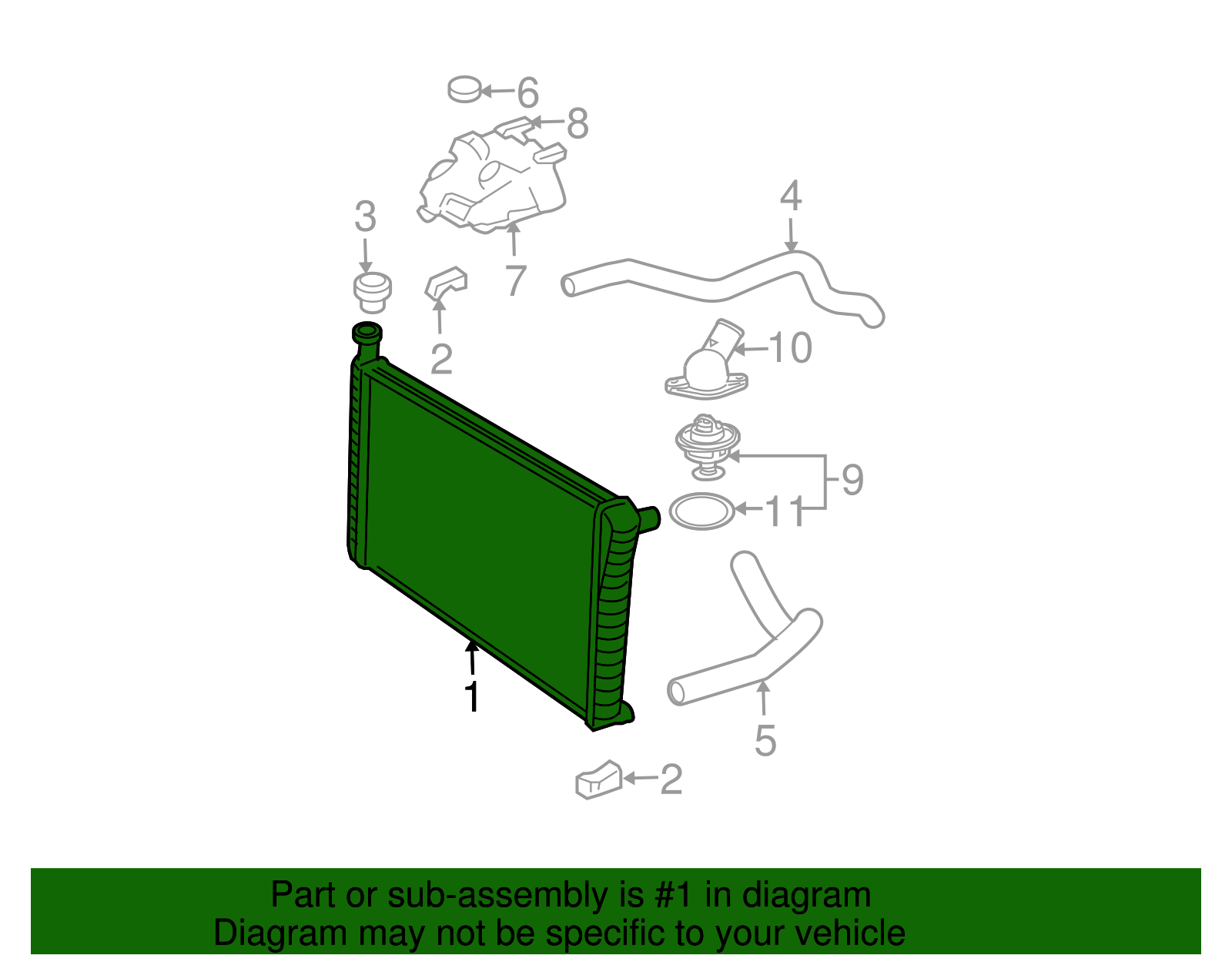 Radiator - GM (89019163)