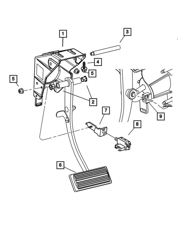 20012011 Mopar Master Cylinder Push Rod Pin Clip, Mounting 4294036