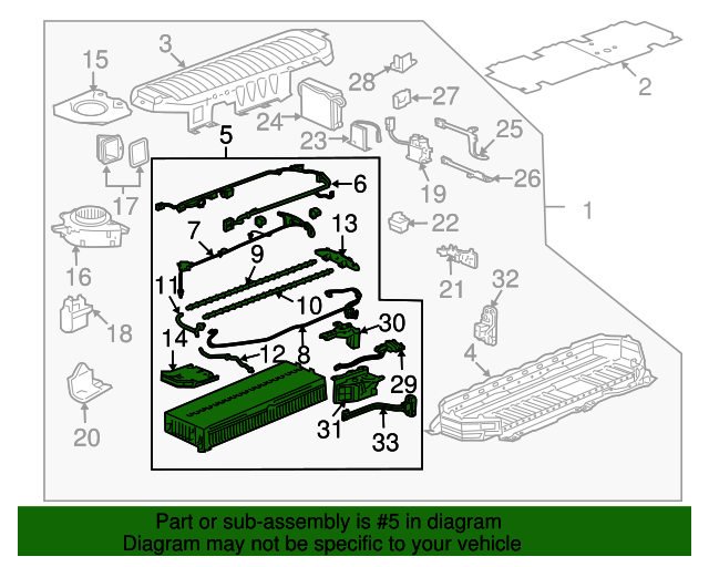 Genuine OEM Drive Motor Battery Pack Part 84629371 Fits 20082013 GM