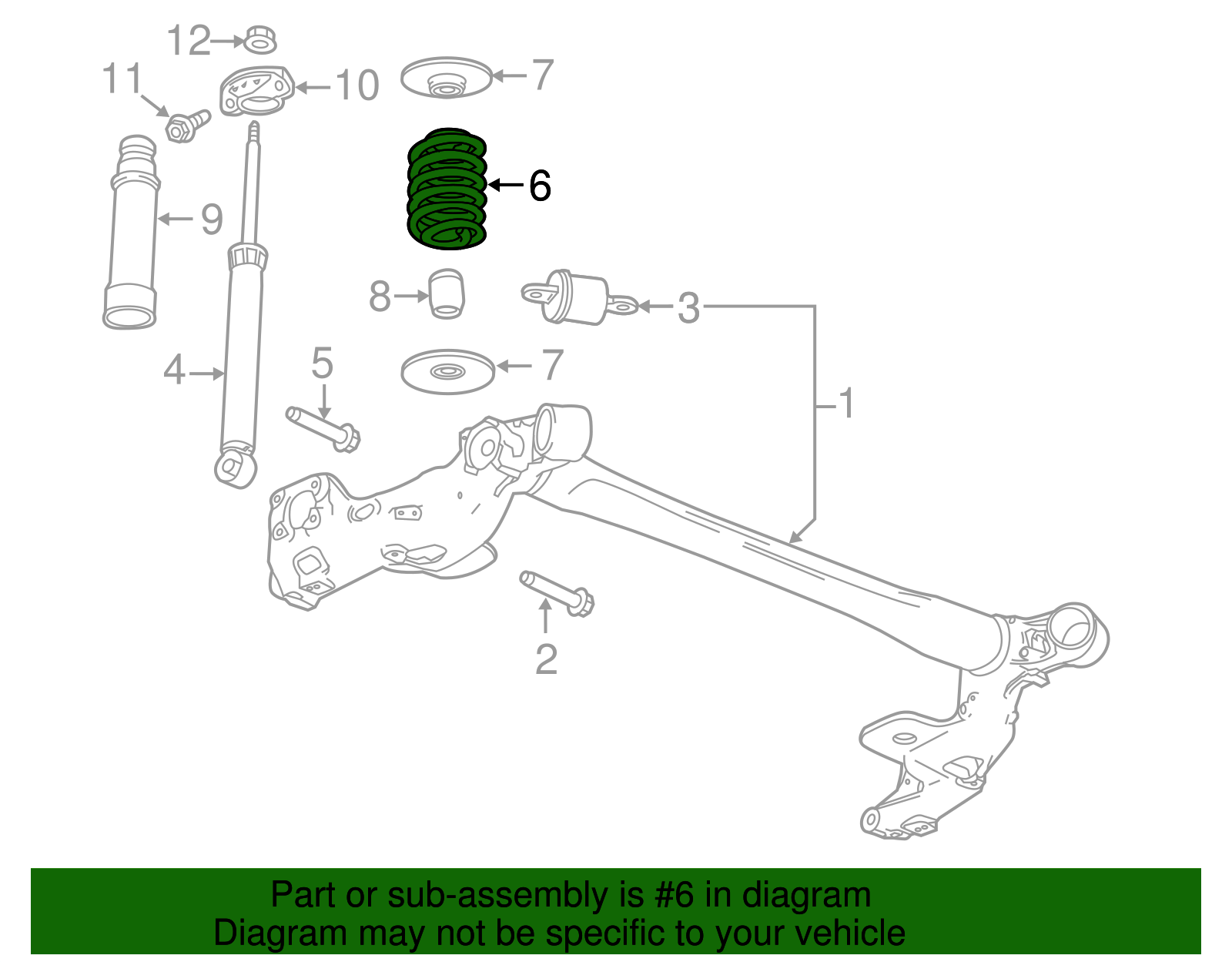 Rear Coil Spring - GM (95174968)