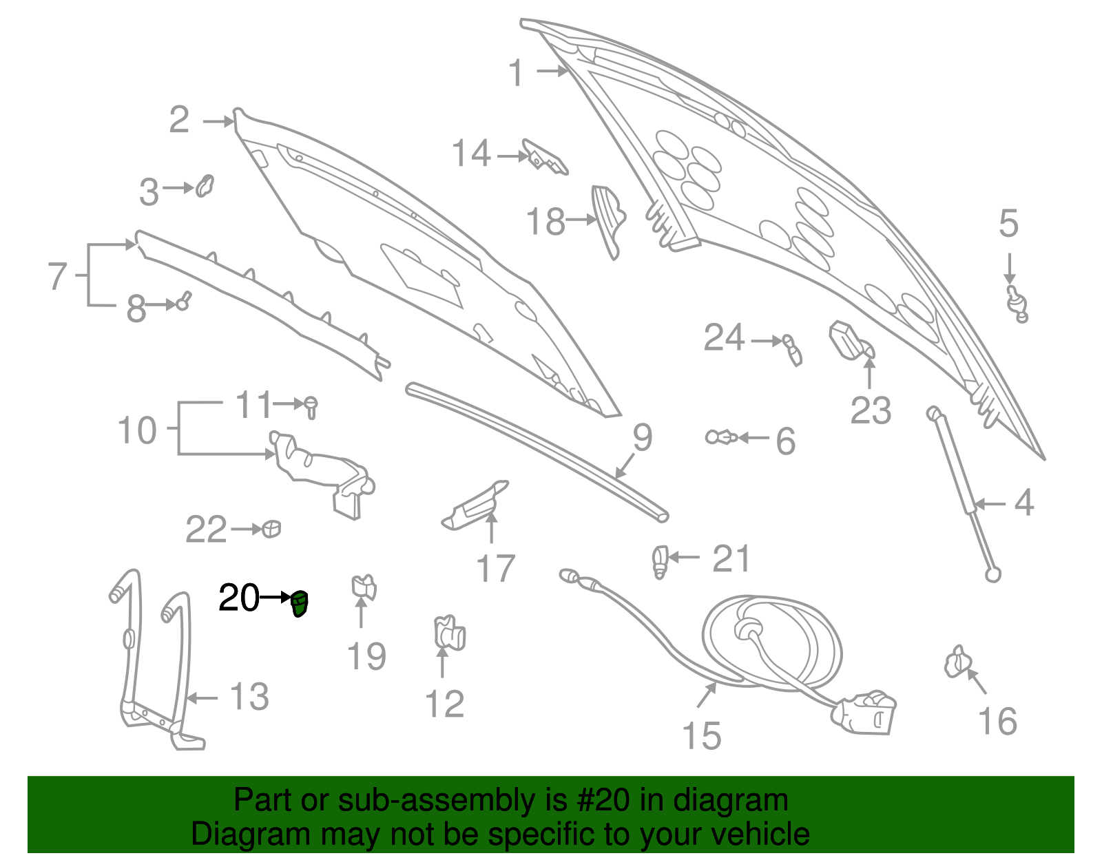 Hood Bumper - GM (25683126)