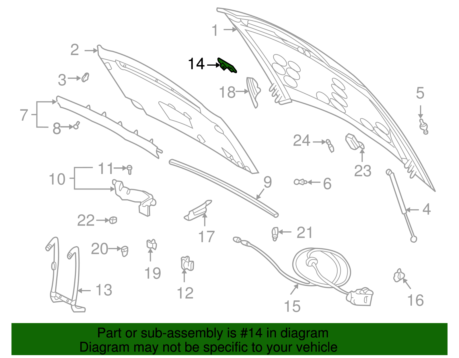 Hood Latch Striker - GM (25711274)
