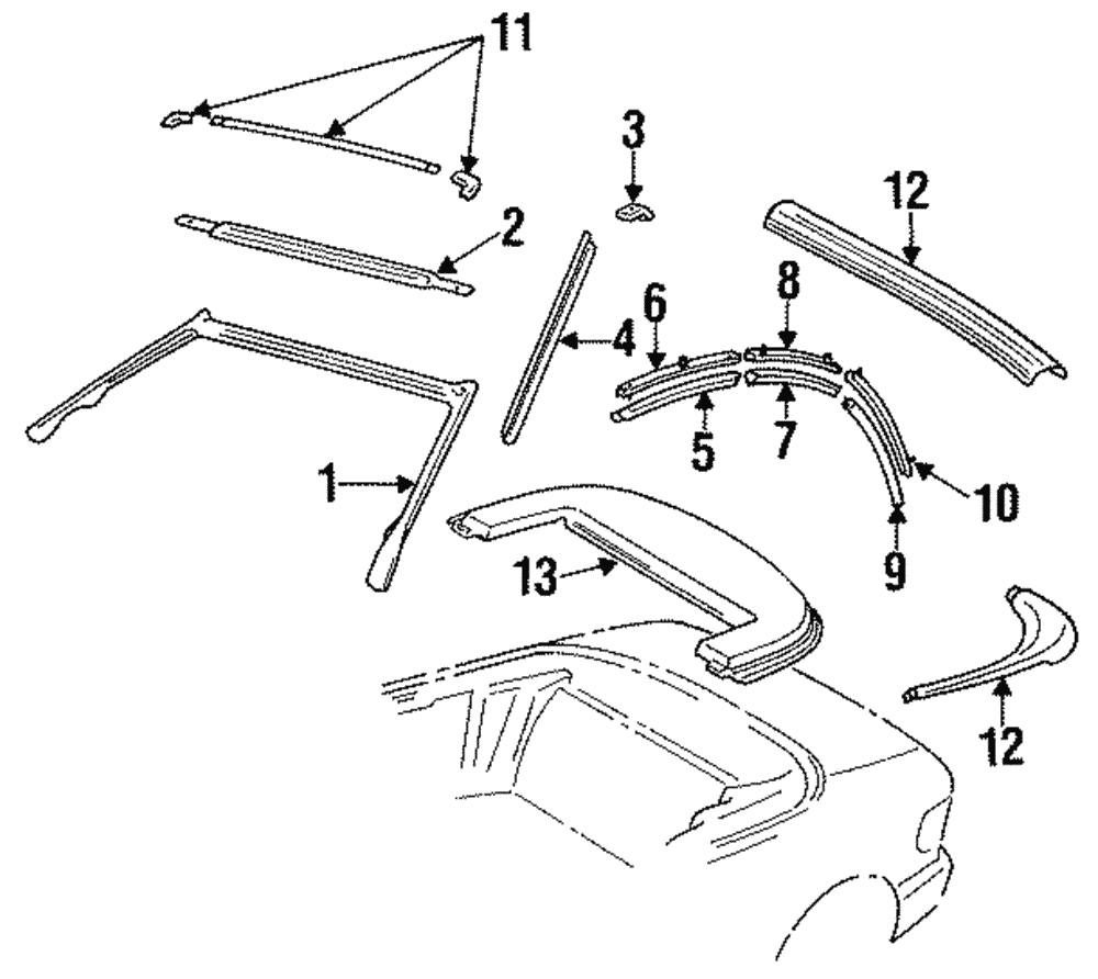 Molding - Toyota (02852-86101)