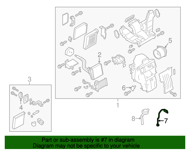 20172018 Chevrolet City Express Air Conditioning Evaporator Air
