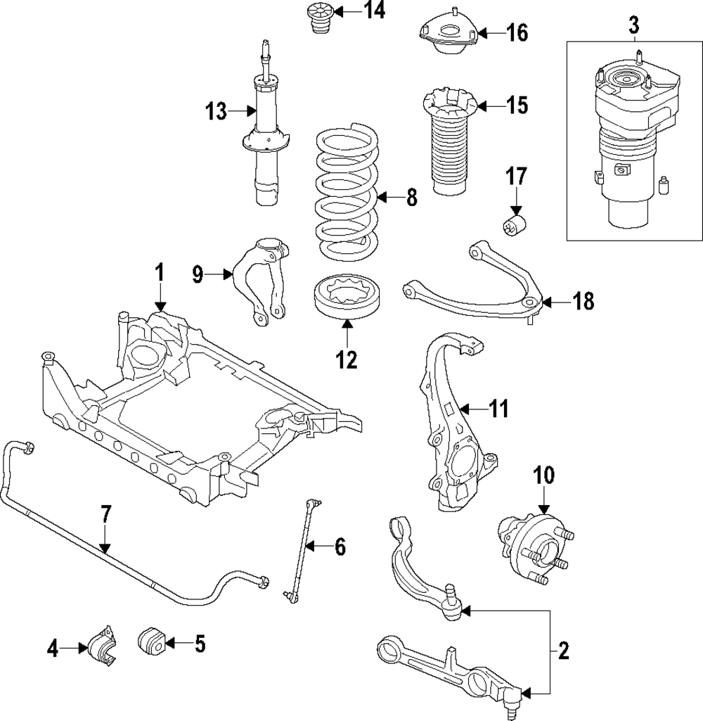 Genuine Bracket for 2023-2025 Genesis | Part# 54815-JI280