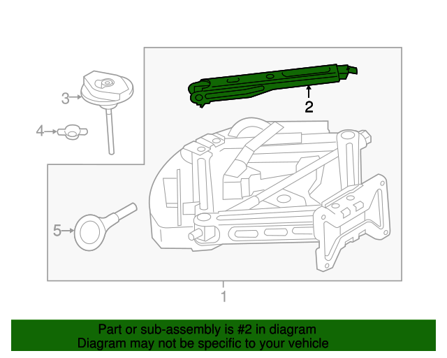 20112019 Ford OEM Lug Wrench BB5Z17032A OEM Ford Parts