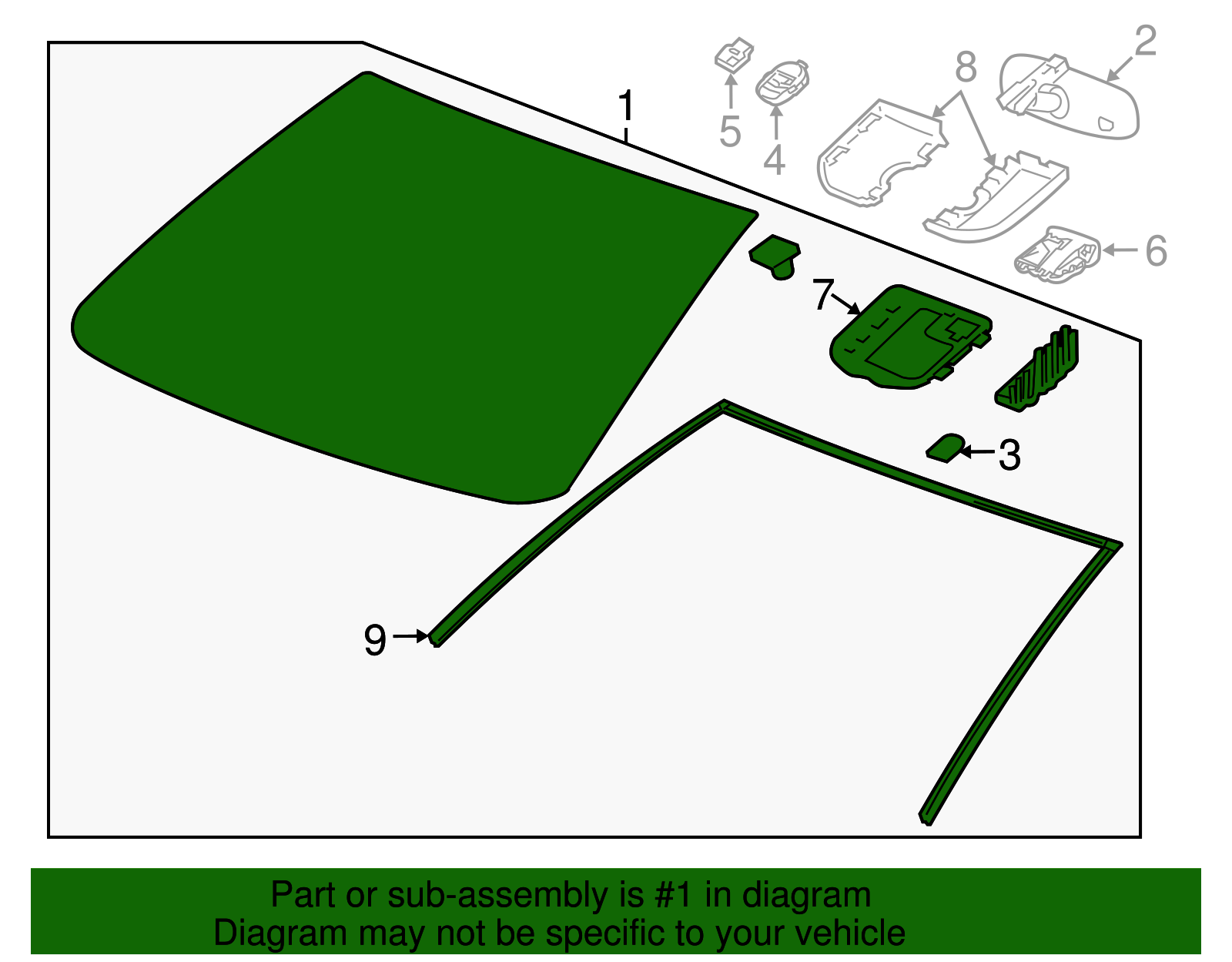 Windshield - GM (95273377)