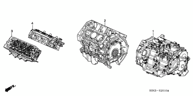 Engine Assy. - Transmission Assy. for 1999 Acura TL #0