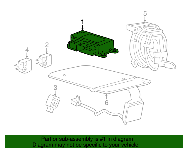 20172020 Buick Envision Restraints Control Module 13520994 Flow