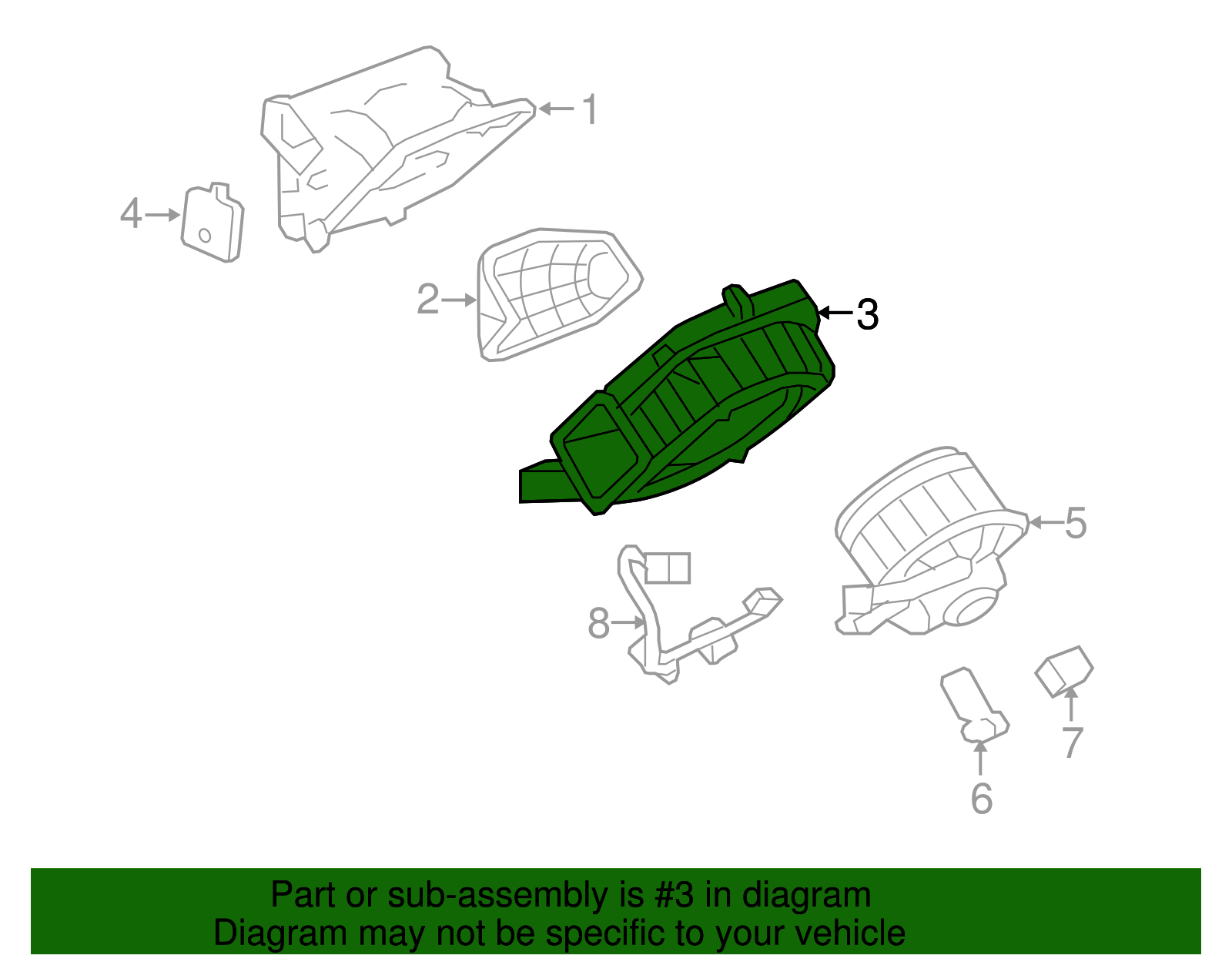 Baffle, Air Inl Hsg - GM (15263263)