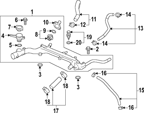 Hoses & Lines for 2018 Subaru Crosstrek Subaru Parts Deals