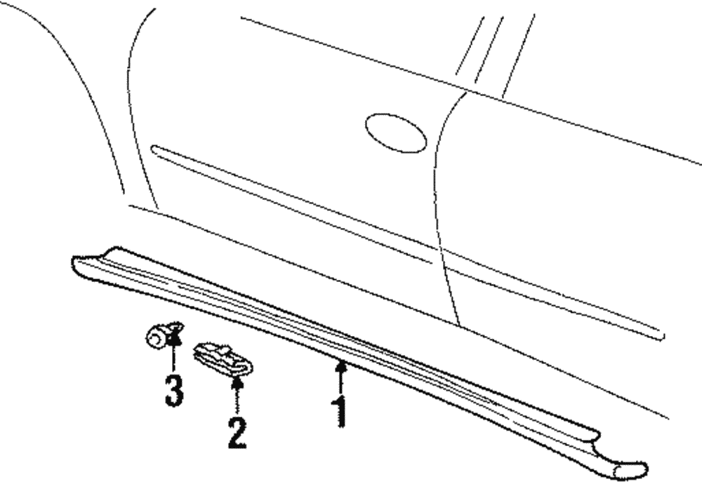 Molding Assembly, Rkr Panel - Right-hand(Paint To Match) - GM (88890215)