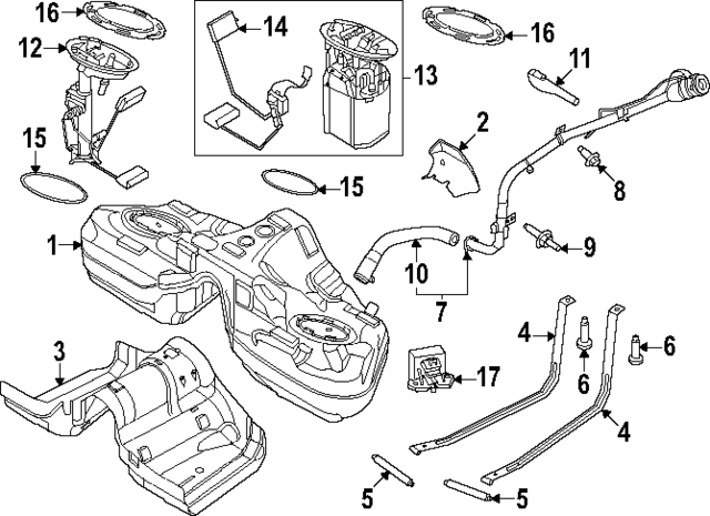 2024 Ford Mustang Tank Strap Bolt W710947-S450 | OEM Parts Online