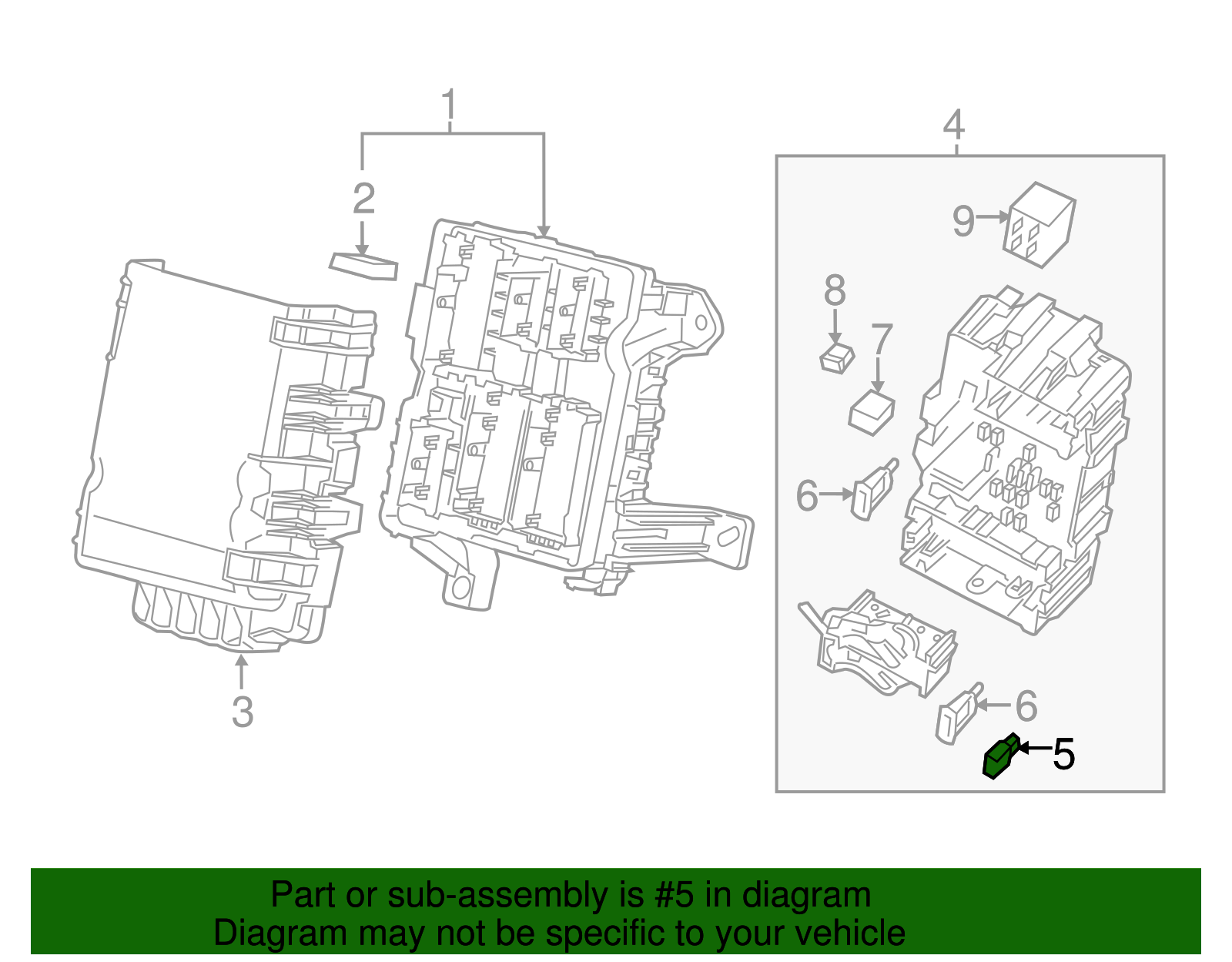 Engine Wiring Harness Junction Block - GM (19209792)
