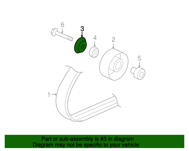 20072008 Honda Fit Idler Pulley Cover 38947PWA000 Genuine Honda Parts