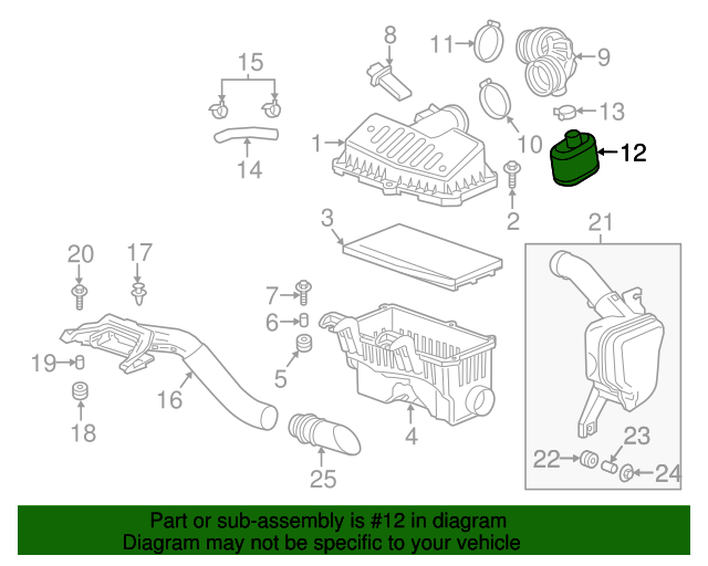 95232497 GM Air Cleaner Resonator GM Parts Store