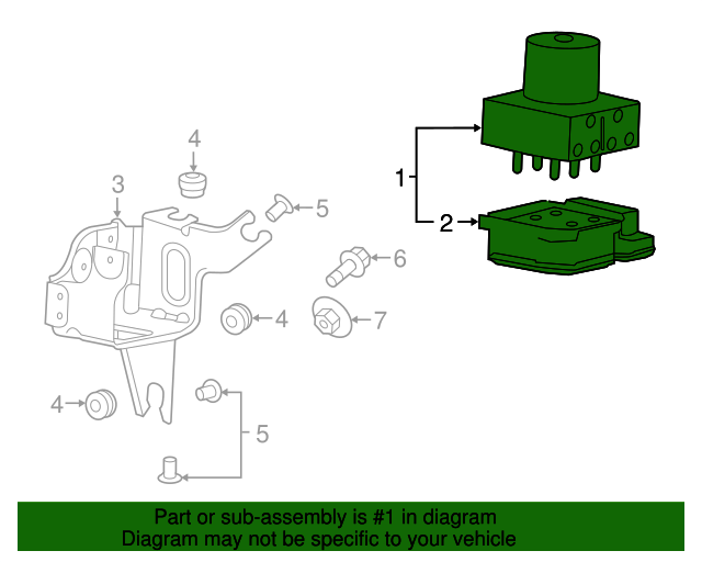 20142017 Buick Electronic Brake Control Module Assembly 23383119