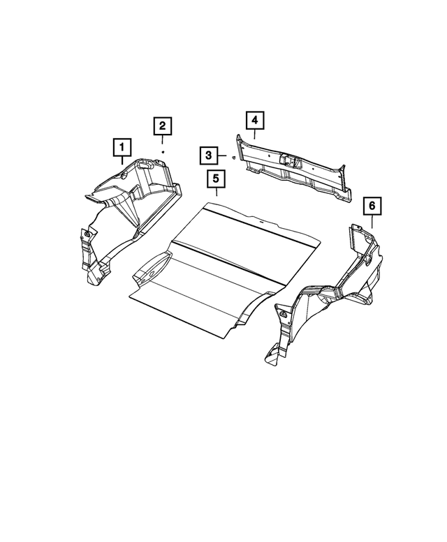 68169878AB Luggage Compartment Carpet 20082023 Dodge Challenger