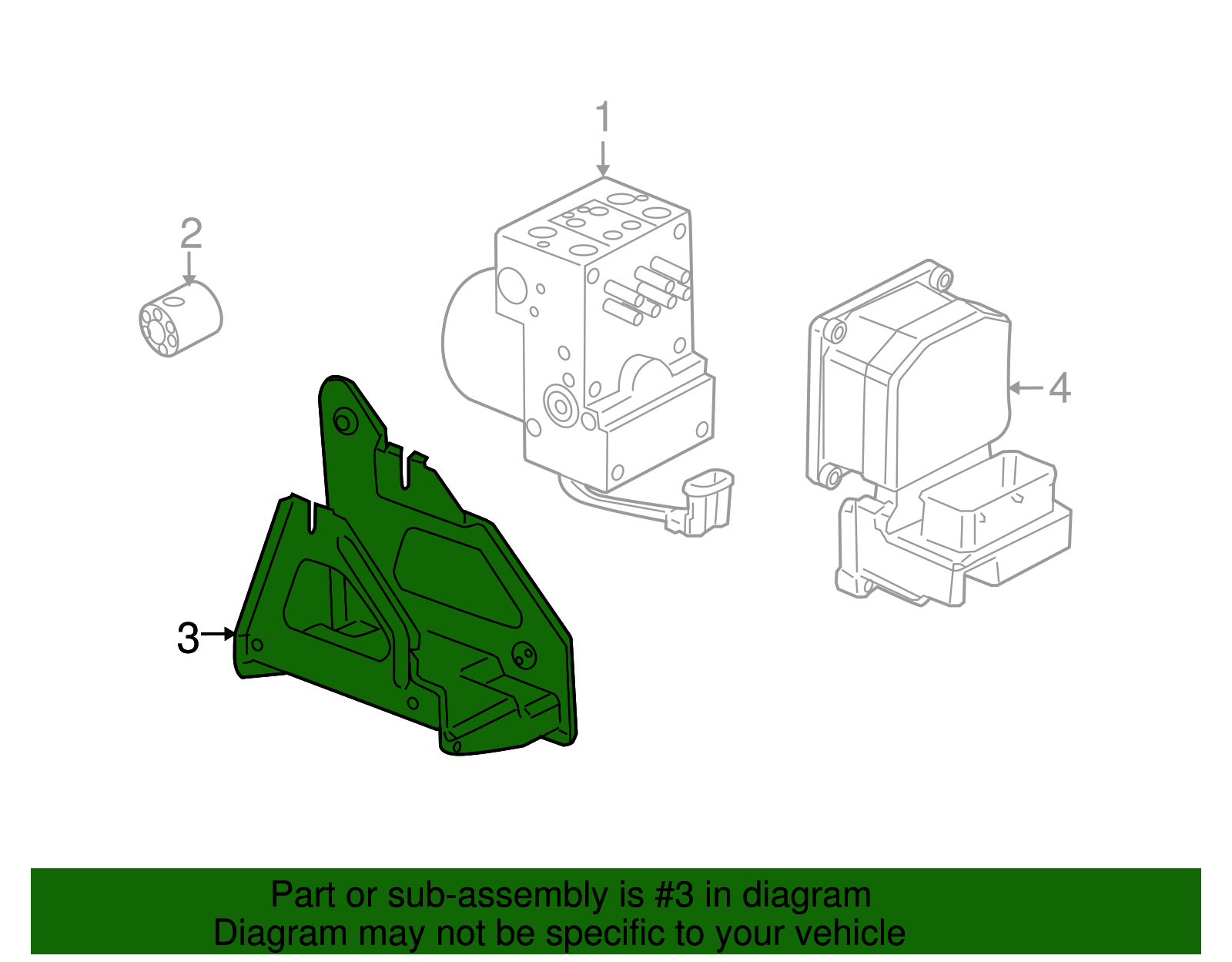Mount Bracket - GM (88964108)