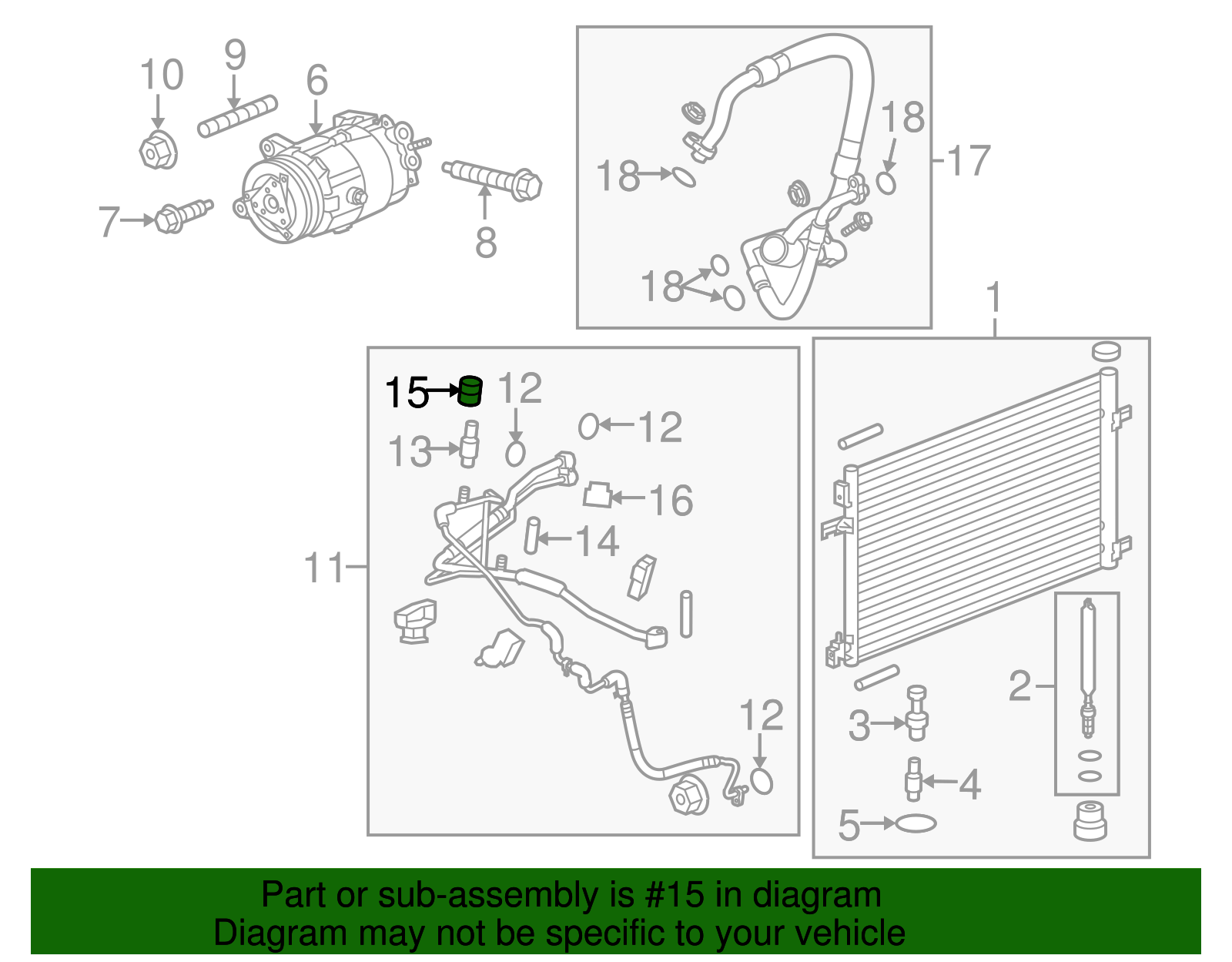 Air Conditioning Service Valve Fitting Cap - GM (84074312)