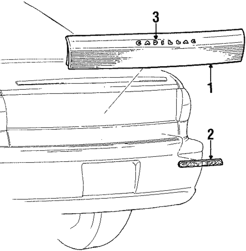 Molding, T/Lp Center - GM (93180134)