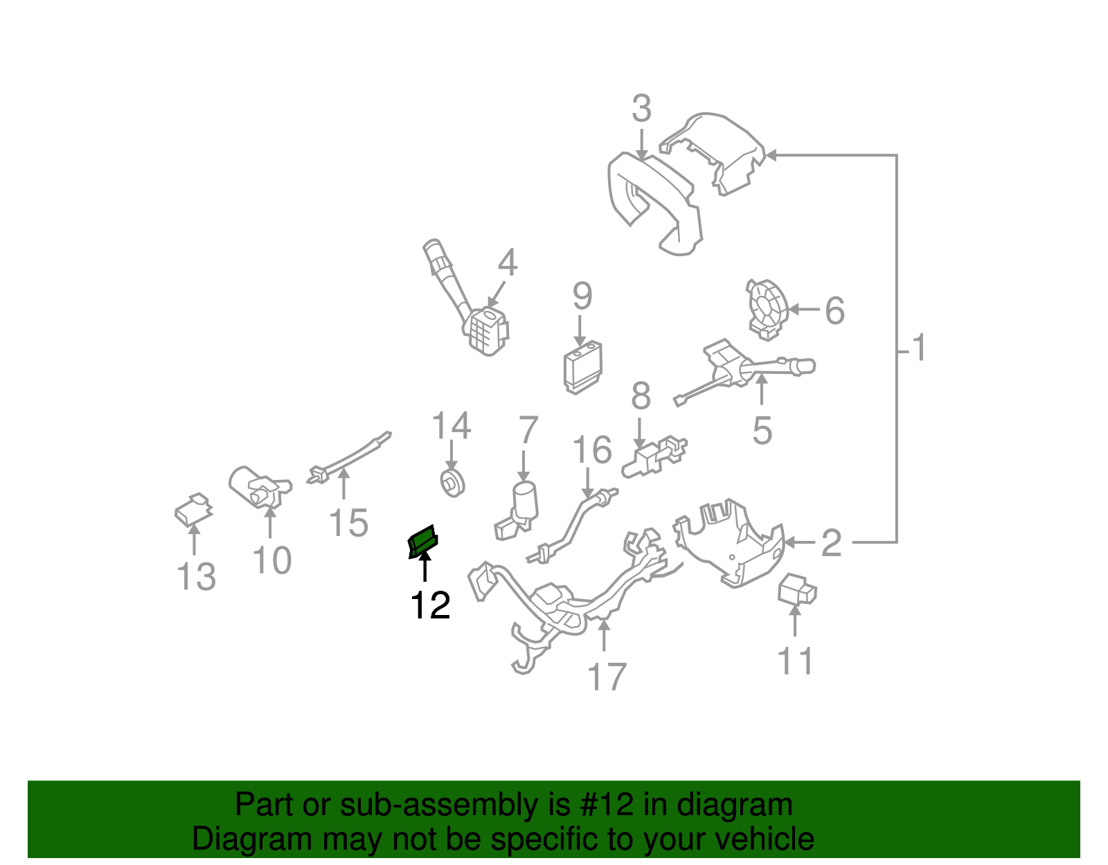 Sensor Assembly, Strg Col Tlscp Posn - Cadillac (89060602)
