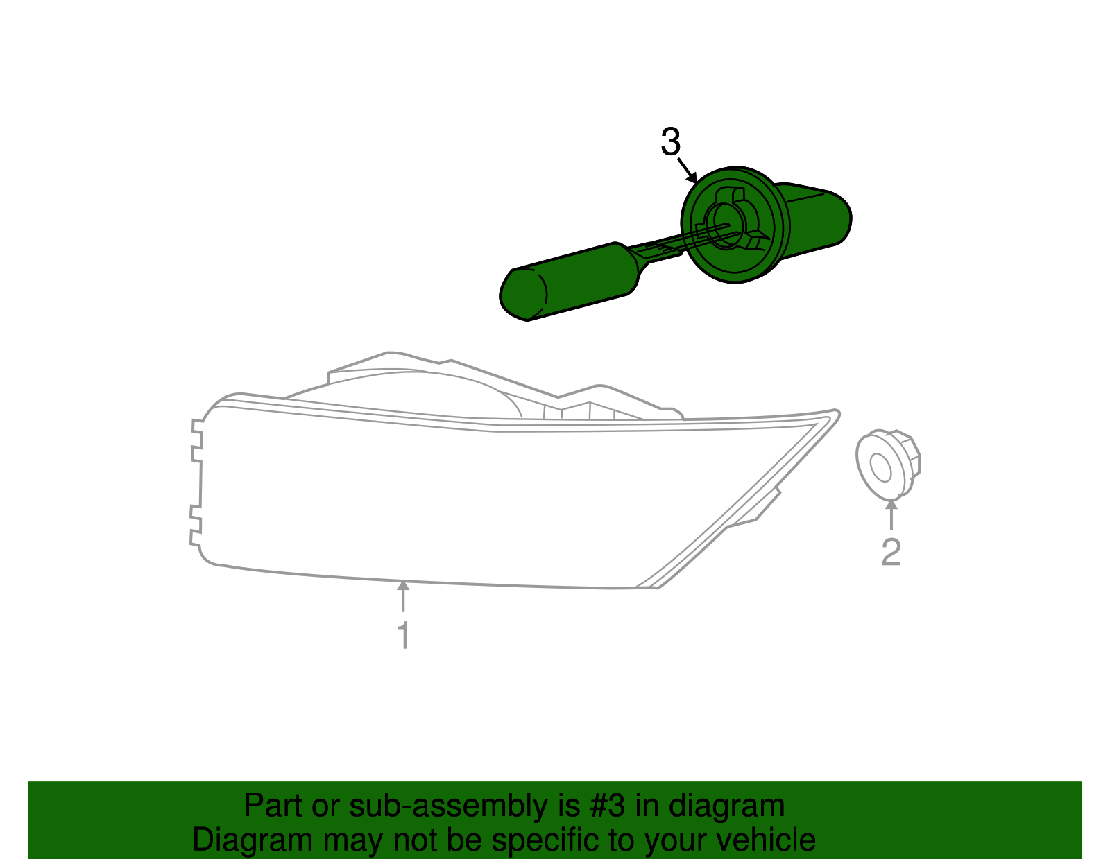 Fog Lamp Bulb - GM (12450176)