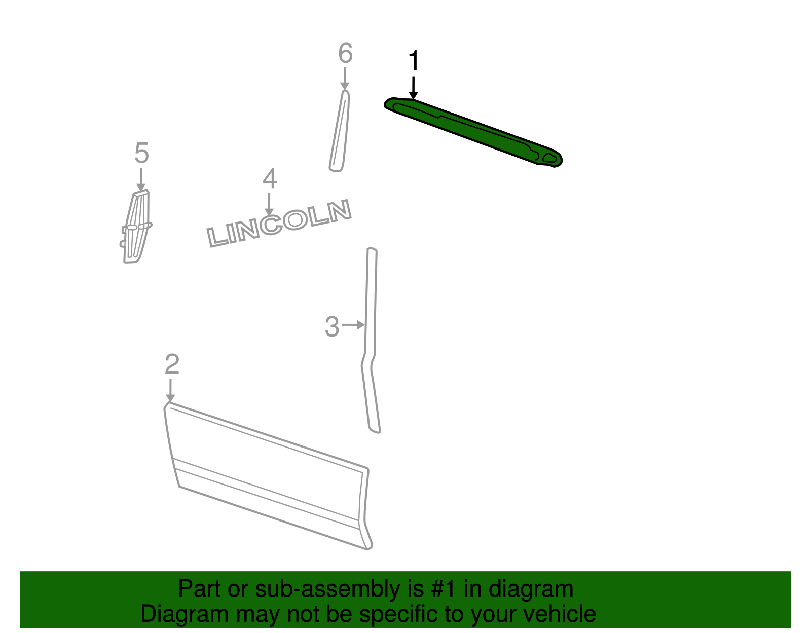 Belt Weather-Strip - Ford (YL7Z-7821452-AA)