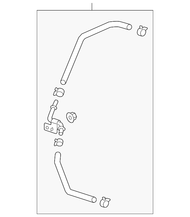 Engine Coolant Overflow Hose - GM (96676630)