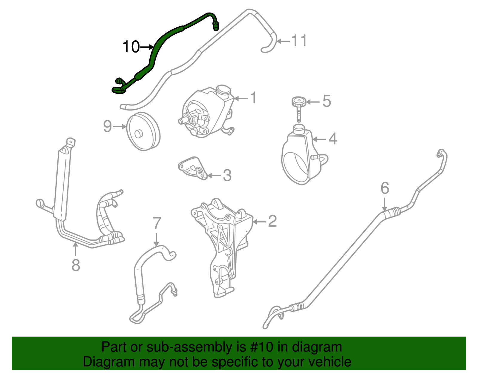 Power Brake Booster Inlet Hose Assembly - GM (23270080)