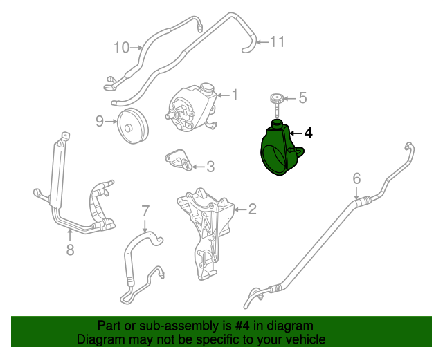 19902019 GM Power Steering Fluid Reservoir 19207054