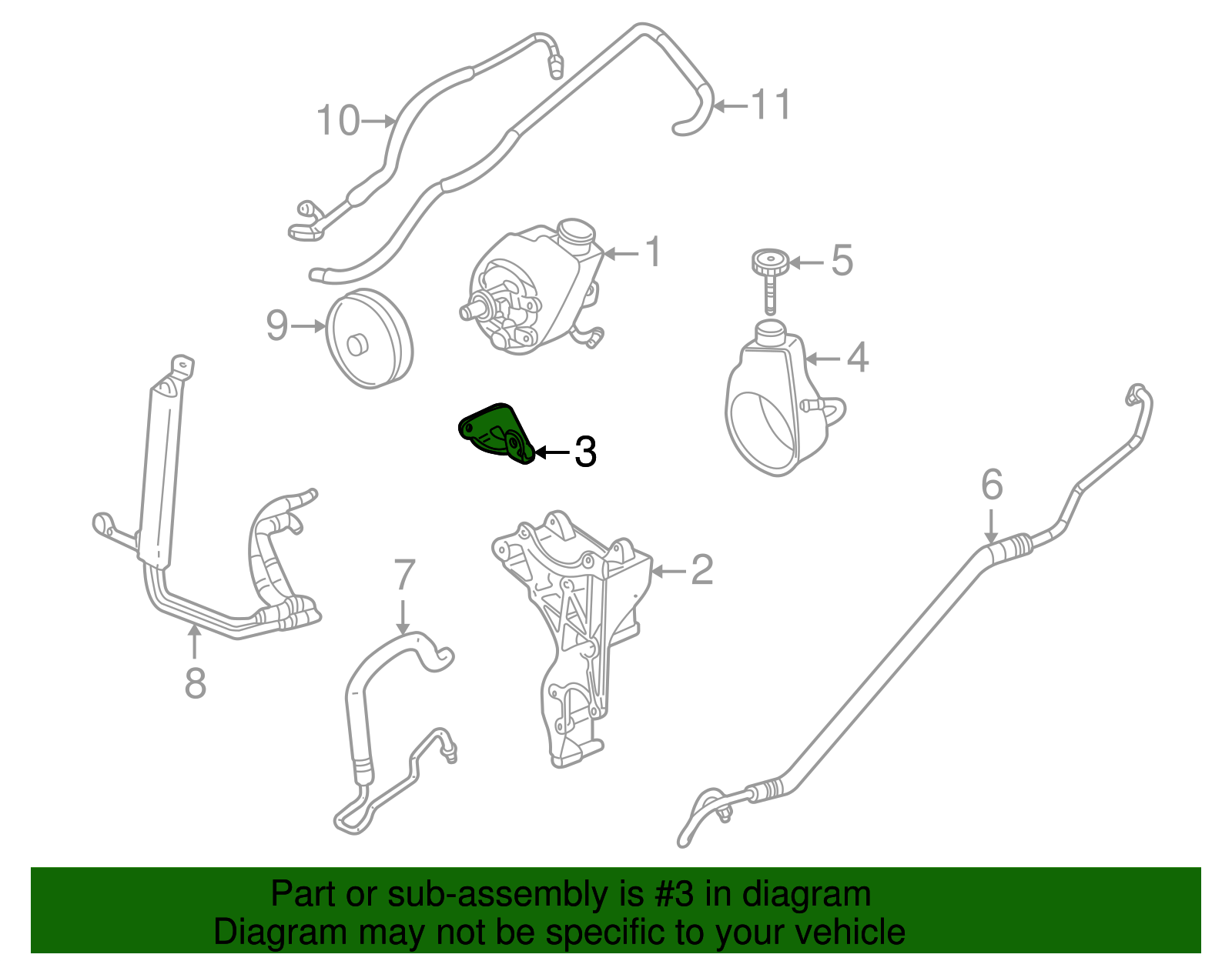 Power Steering Pump Brace - GM (12554032)