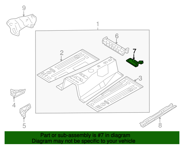 19902005 Mazda Miata Seat Bracket Driver's Side (LH) NA0154670A