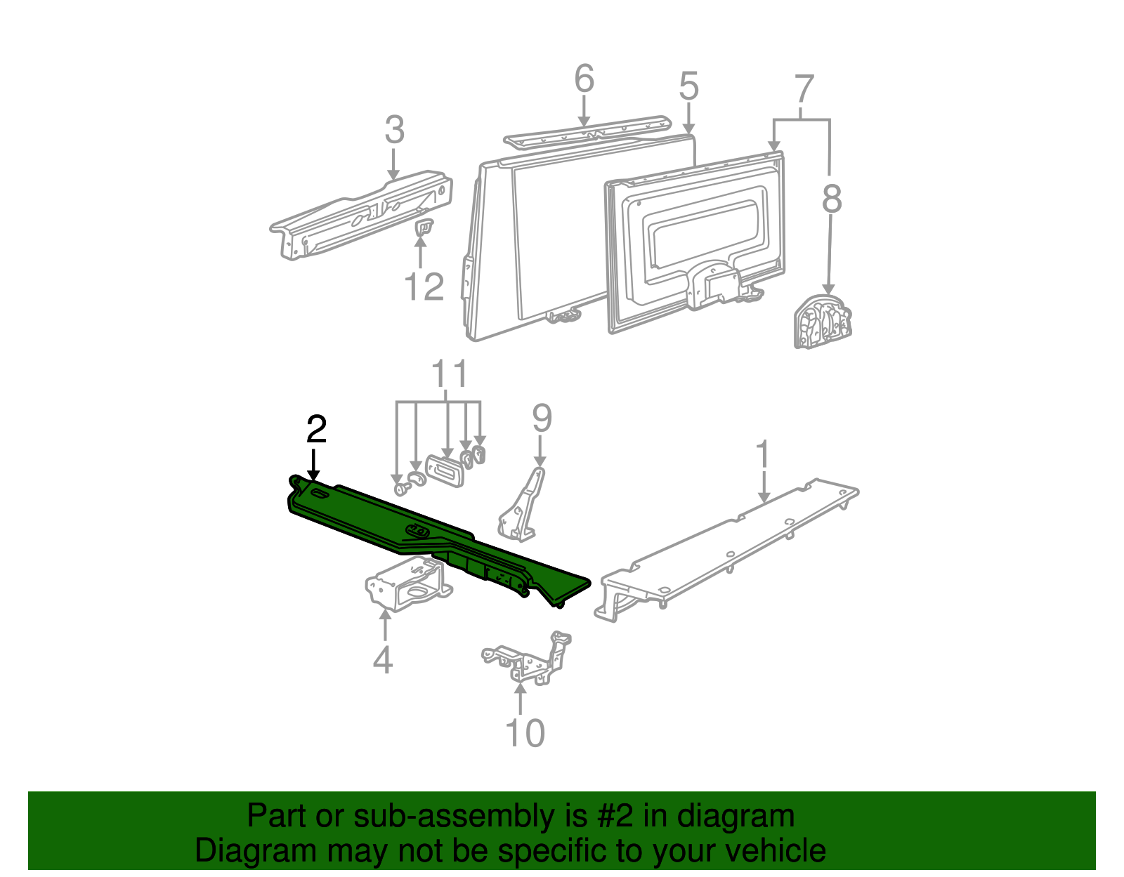 Trim Panel - Ford (YF1Z-74115A45-AAA)