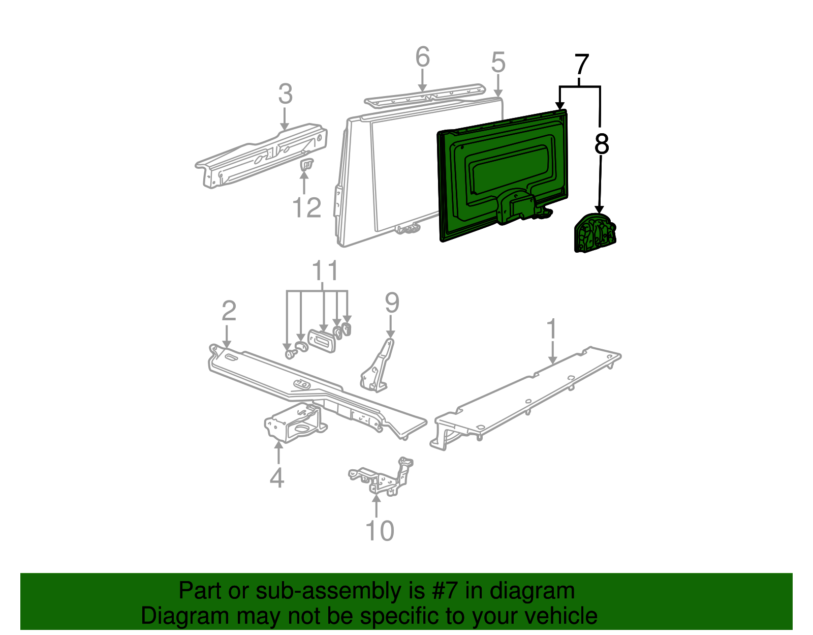 Inner Panel - Ford (YF1Z-7411648-AAA)