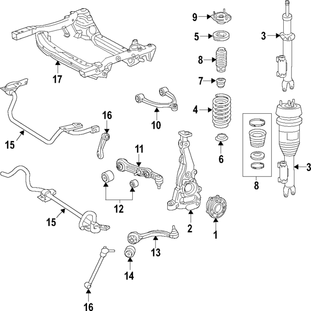 213-321-05-04 - Coil Spring 2017-2023 Mercedes-Benz | Mercedes  