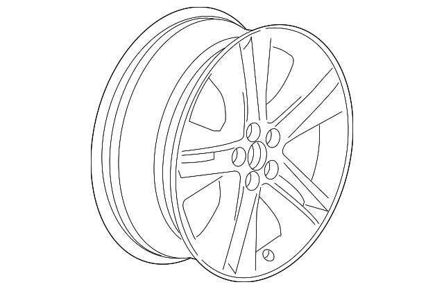 15x6-Inch 5-Spoke Wheel - GM (96894731)