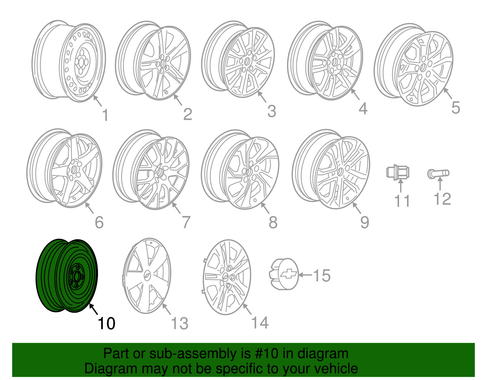 16x4-Inch Spare Wheel - GM (96853905)