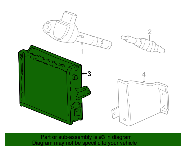 37820P8FA85 Control Module, Eng 20032004 Honda Odyssey Honda