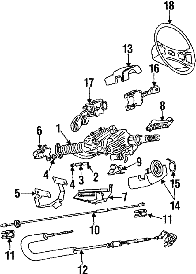 1995 Audi Steering Wheel 4A0419091N01C Audi USA Parts
