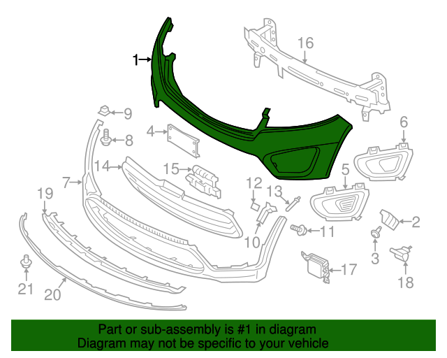 Kia 20162018 Kia Sorento Upper Cover 86511C6000 KIA Parts Hub Kia